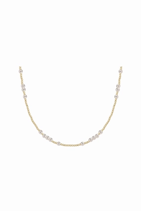 15" Choker Hope Unwritten - 4Mm Pearl Big Sale Today