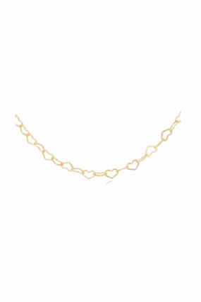 15" Choker Love Chain - Gold Today Only Special Exclusive Deal Inside