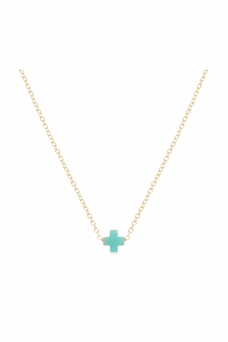 16" Necklace Gold - Signature Cross Small Mint Gift-Worthy Sale Dont Miss These Savings