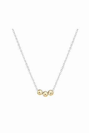 16" Necklace Sterling Mixed Metal Joy Gold Grab Your Savings