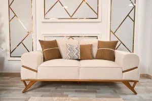 2-seater sofa from Maiden Home, beige - 190x75x75 cm M110453231