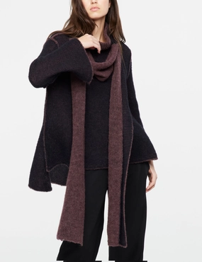 2 Sided Mohair Scarf - Plum Sweet Deal Inside Today Only Hot Pick