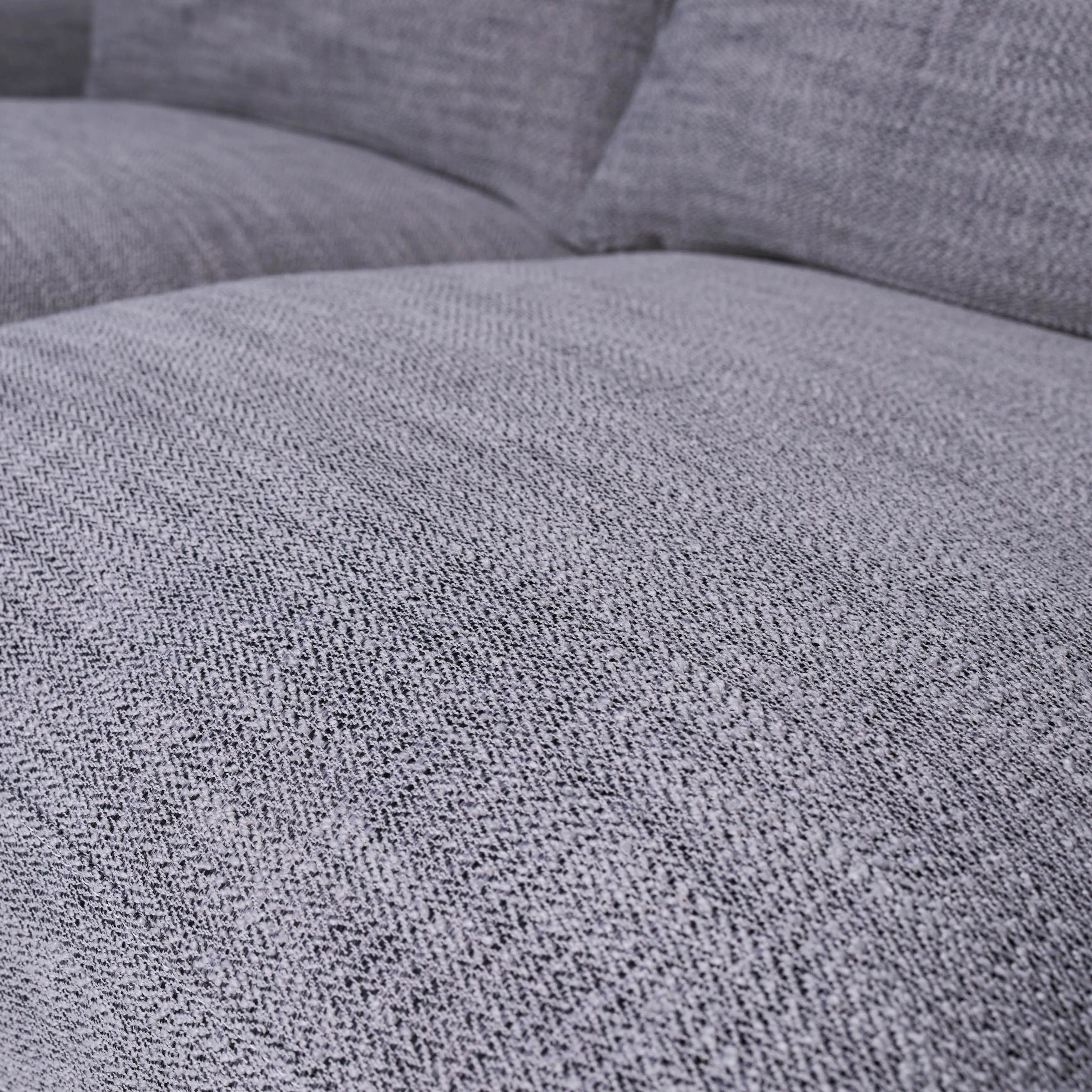 3- SEATER BOLSTER SOFA - BLACK WOOD BASE - TAN/BLK