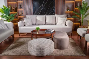 3-seater sofa from Maiden Home, white - 220x75x75 cm M110453414
