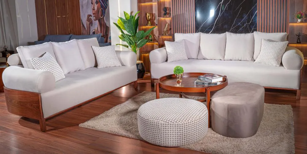 3-seater sofa from Maiden Home, white - 220x75x75 cm M110453414