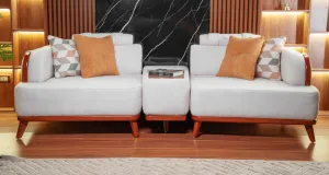 3-seater sofa from Maiden Home, white - 220x75x75 cm M110453440