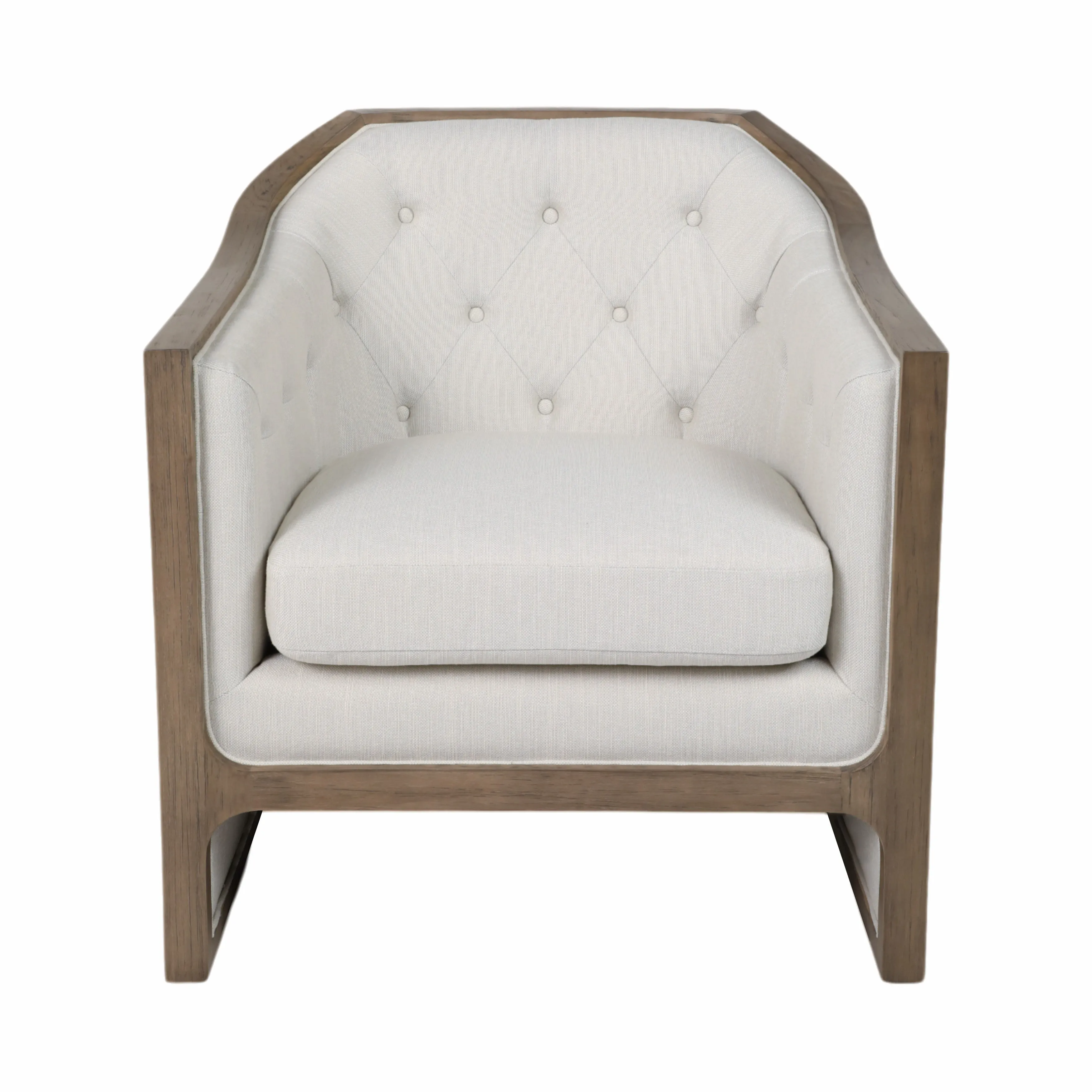 34" Mercier Accent Chair, Gray