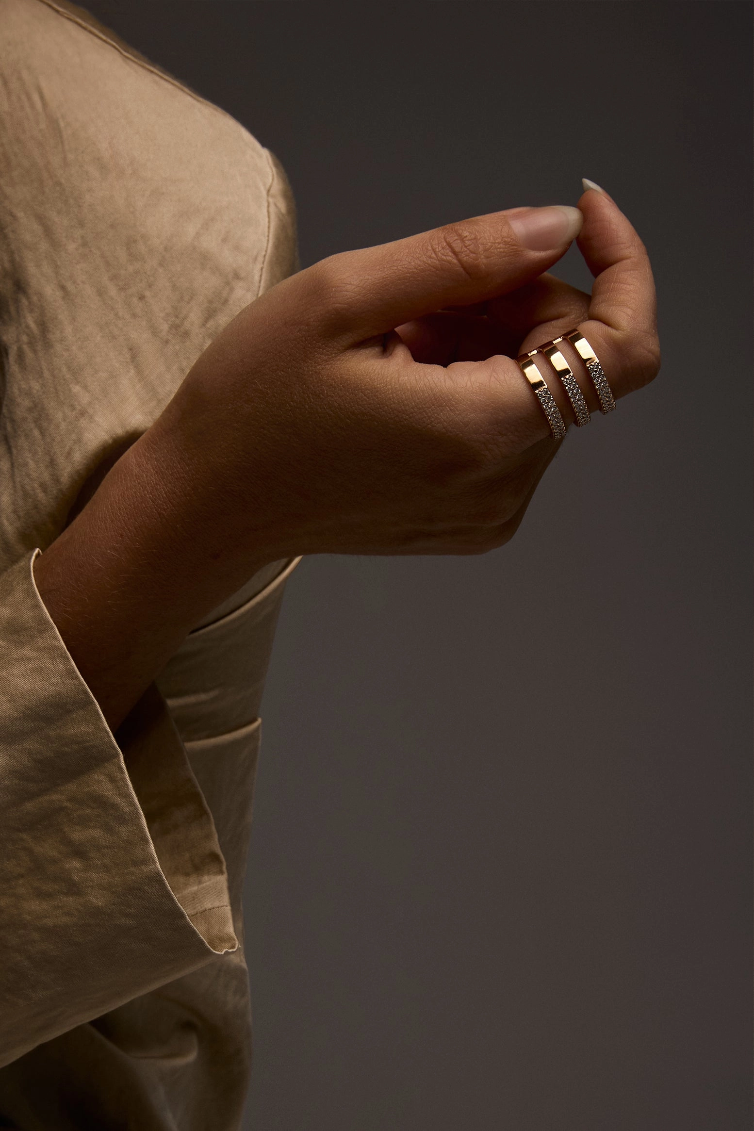 Hot Pick of the Day 3 Fili Diamond Ring In 18K Yellow Gold