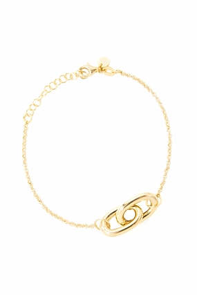 Dont Miss Todays Deal 925 Gold Double Long Link Chain Bracelet