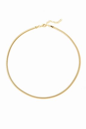 925 Gold Herringbone Chain Necklace Save Today Only Shop Smart Deals