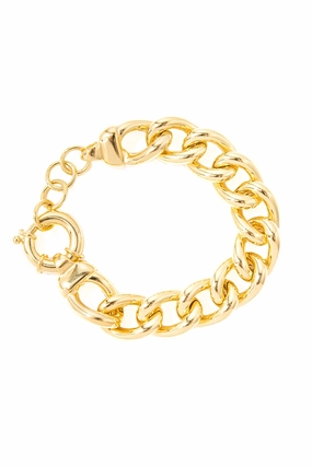 Dont Wait! Save Today 925 Gold Large Grumetta Bracelet