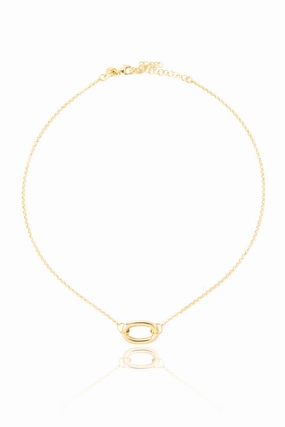Mega Discount Event 925 Gold Plated Single Long Link Necklace