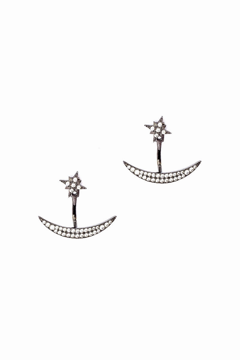Aceline-Gunmetal Ear Jackets Online Exclusive Deal Hot Item Clearance