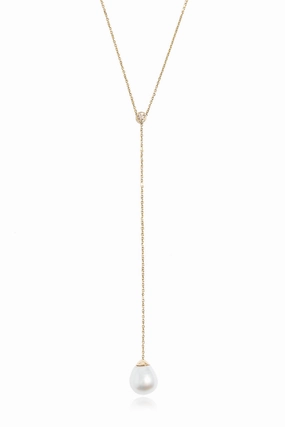 Price Drop Alert Adjustable Diamond Pearl Lariat