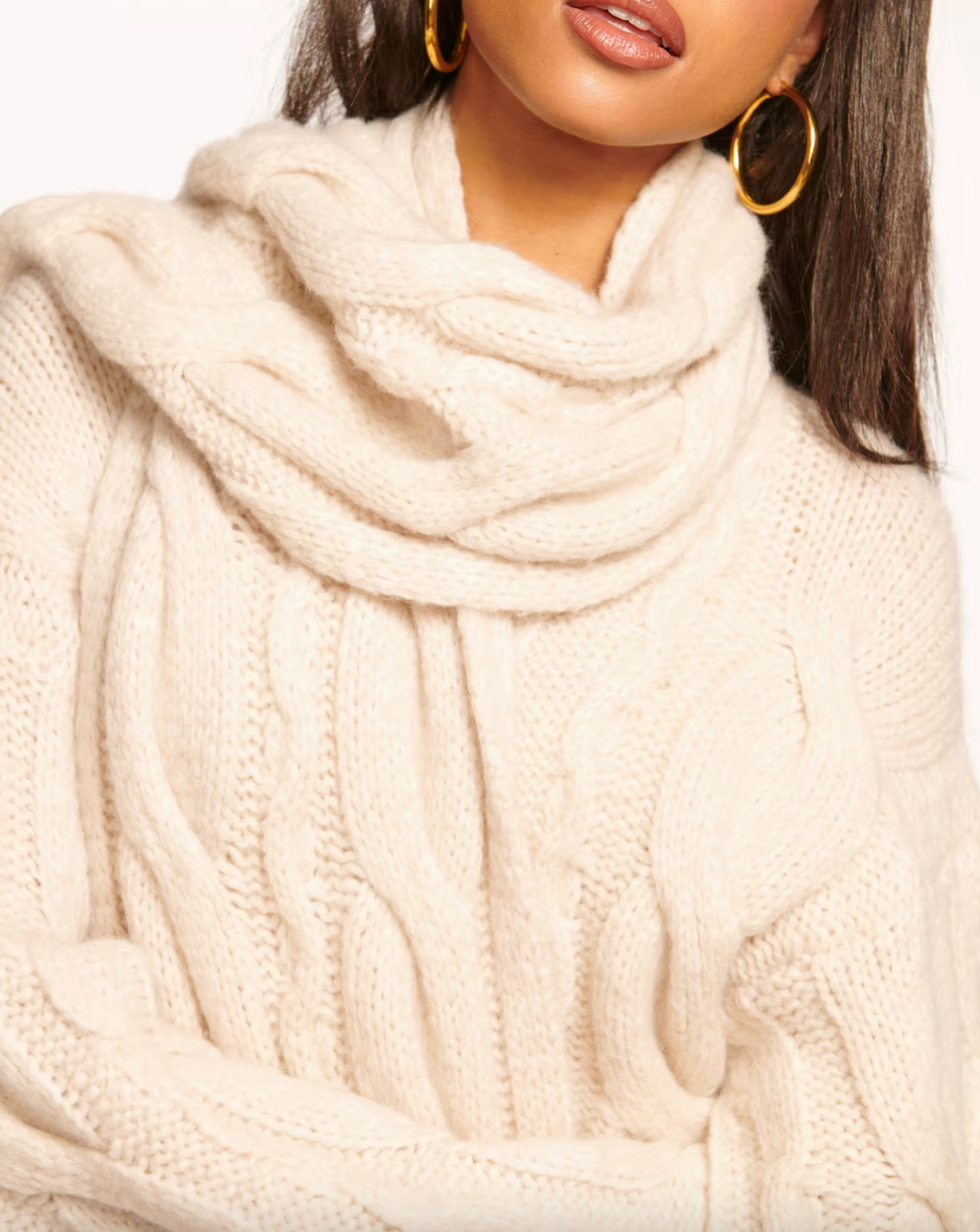 Big Savings Today Flash Sale Alert Now Agnes Convertible Cardigan Sweater & Scarf - Oatmeal
