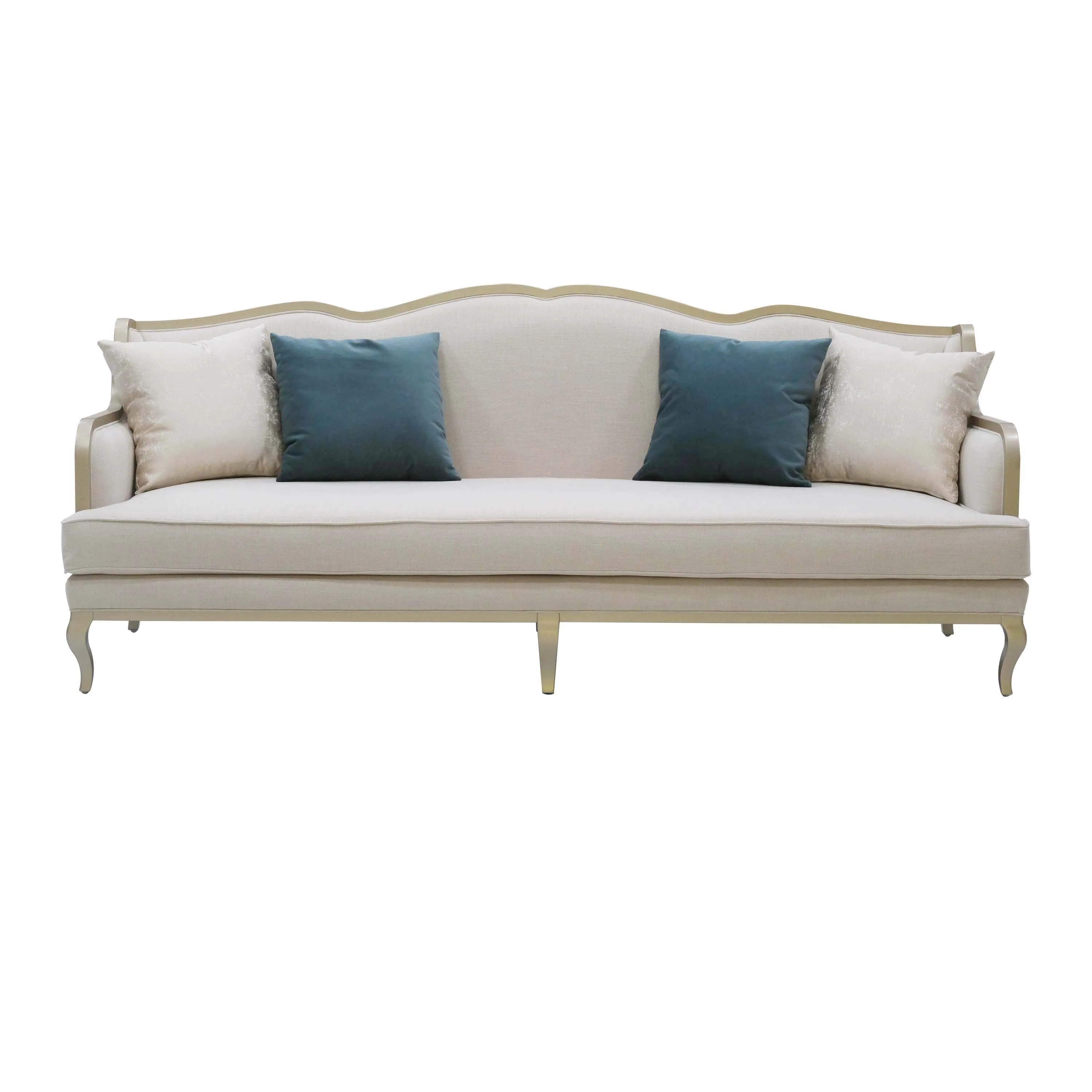 Alexandria Beige Sofa (235Cm)