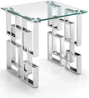 Alexis Chrome End Table