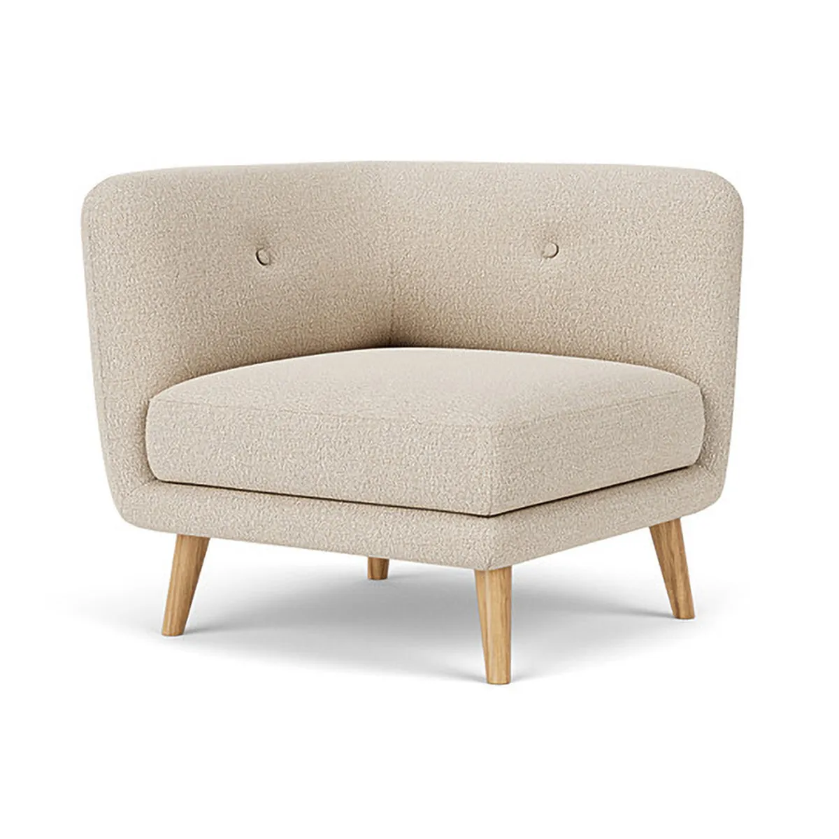 Alfred Boucle Right 1 Seater Modular Sofa