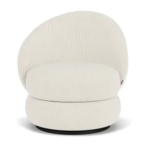Alma Velvet Swivel Armchair