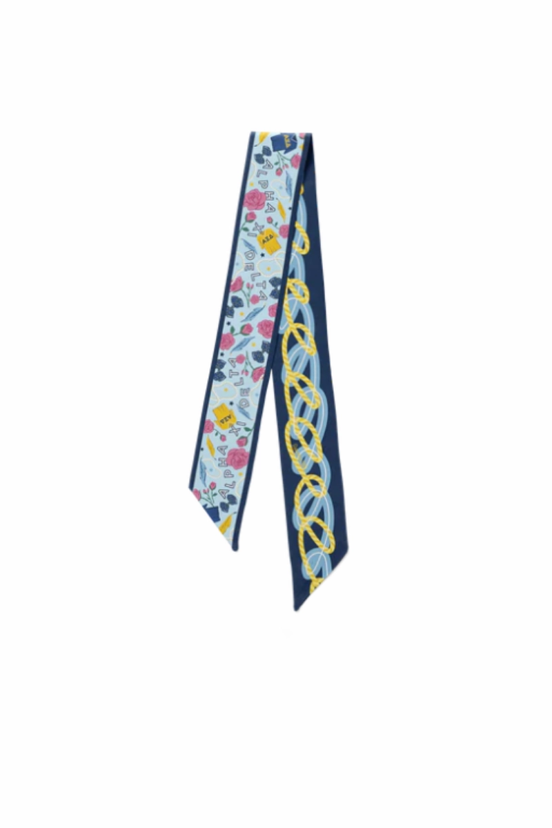 Limited Stock Deals Alpha Xi Delta Skinny Twilly Scarf