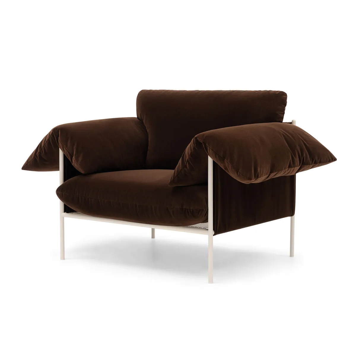 Alva Armchair (Nougat Frame, Avalon Piccolo)