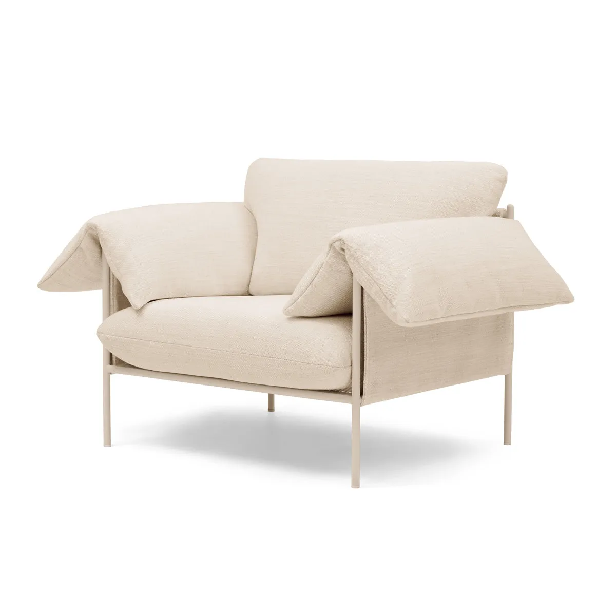 Alva Armchair (Nougat Frame, Hyams Sable)