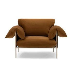 Alva Armchair (Nougat Frame, Malibu Cognac)