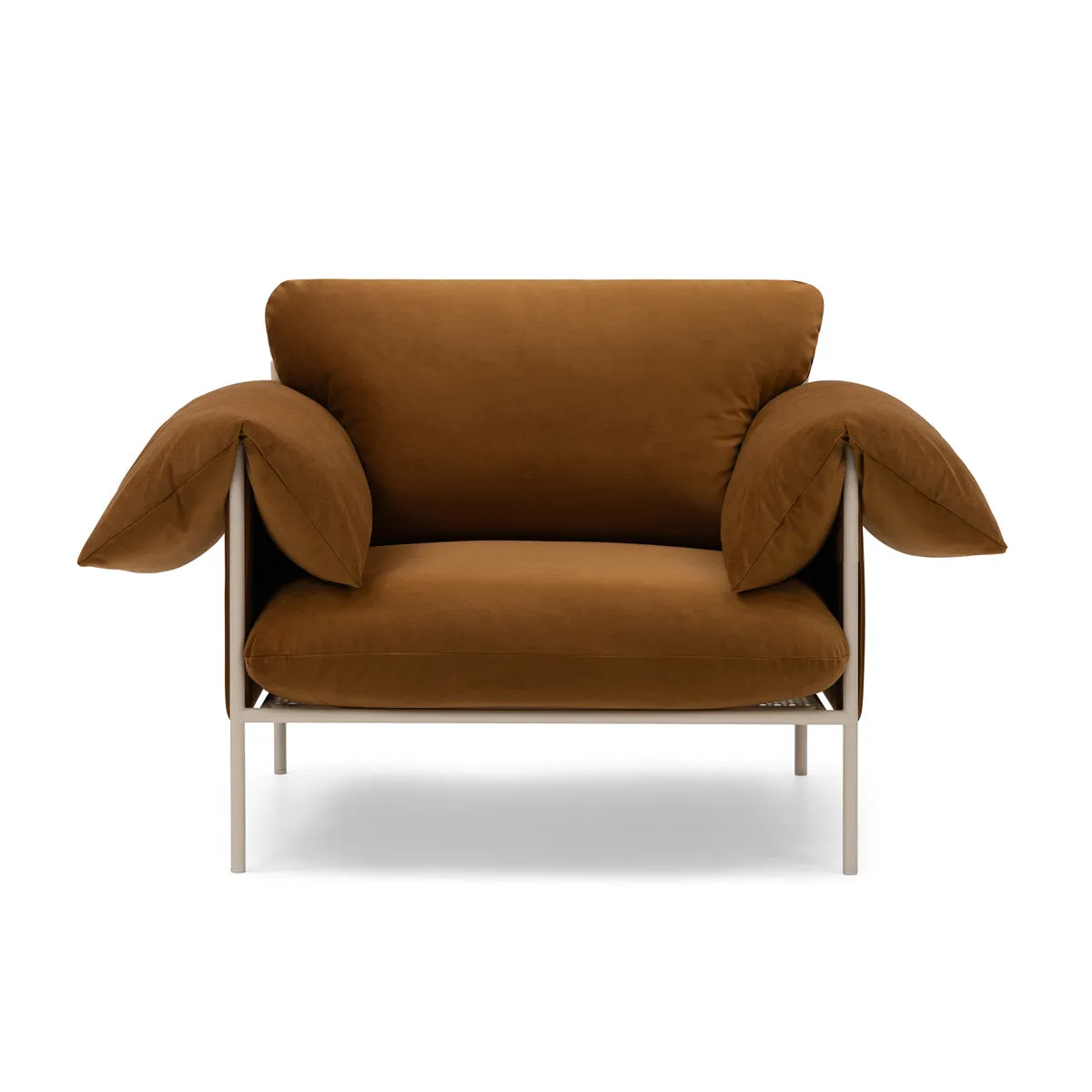 Alva Armchair (Nougat Frame, Malibu Cognac)