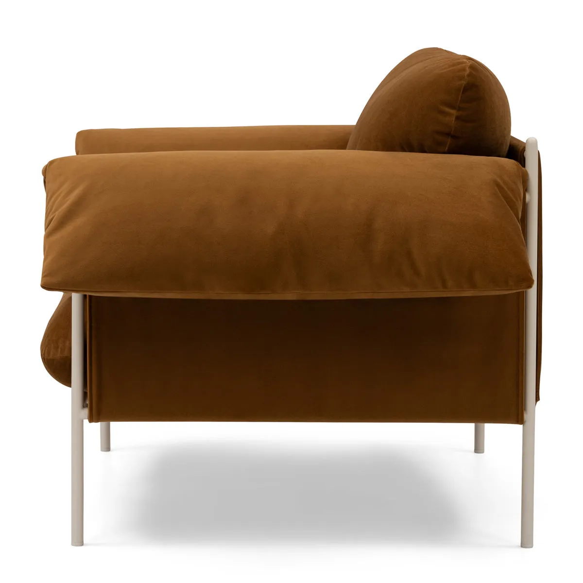 Alva Armchair (Nougat Frame, Malibu Cognac)