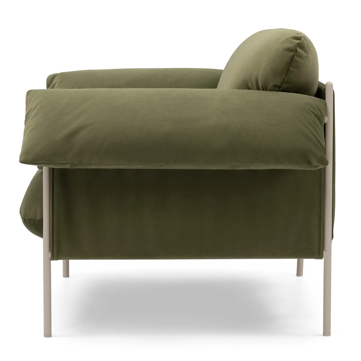 Alva Armchair (Nougat Frame, Malibu Matcha)
