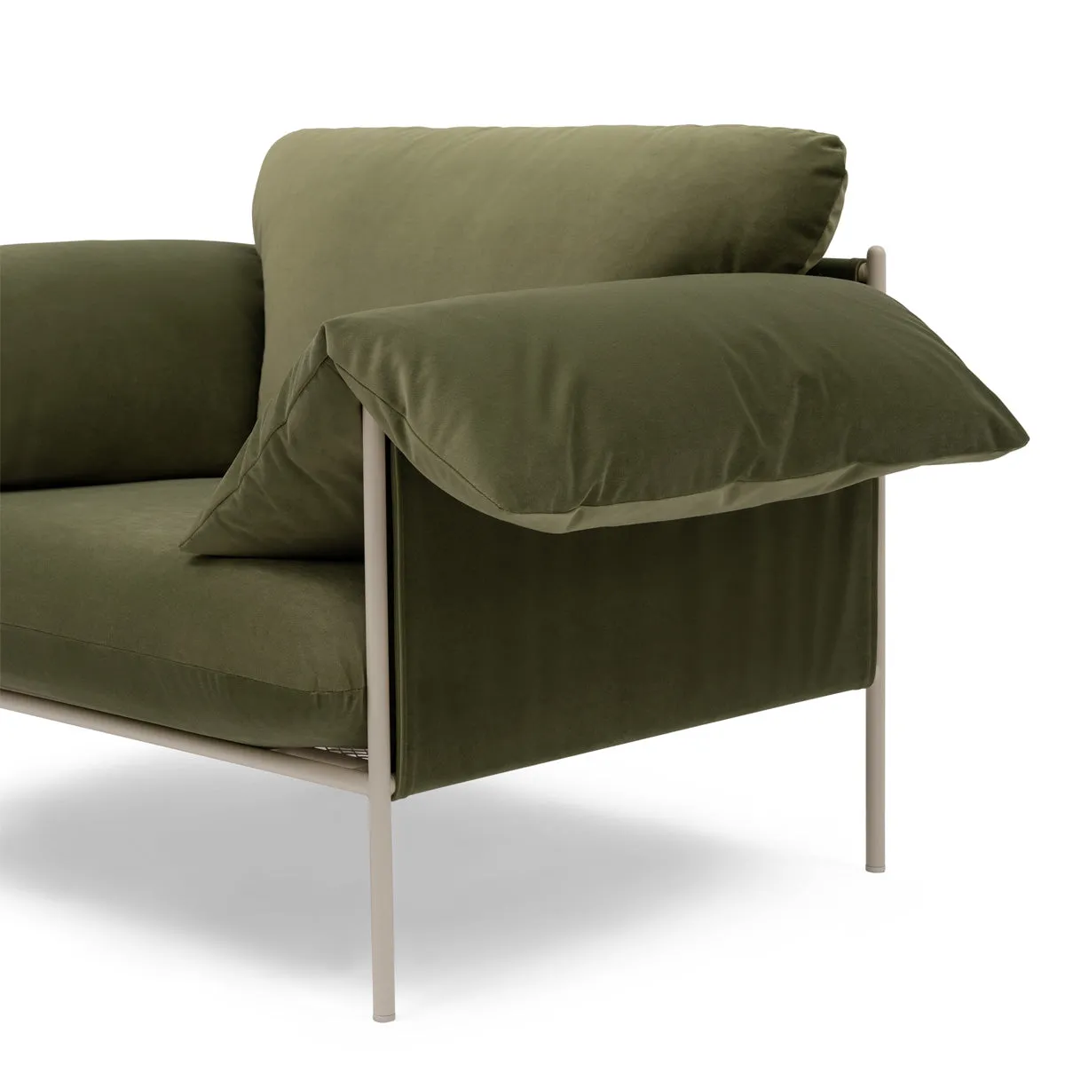 Alva Armchair (Nougat Frame, Malibu Matcha)