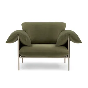 Alva Armchair (Nougat Frame, Malibu Matcha)