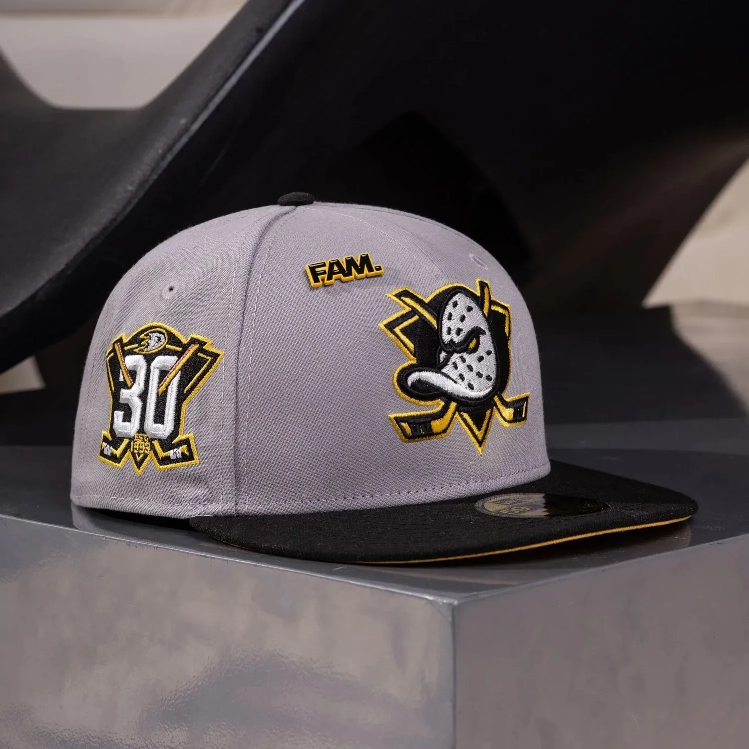 Grab the Deal Now Hot Offer Ending Soon Anaheim Ducks Cap Grey 30Th Patch / New Era 59Fifty Fitted