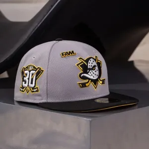 Grab the Deal Now Hot Offer Ending Soon Anaheim Ducks Cap Grey 30Th Patch / New Era 59Fifty Fitted