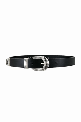 Andily Leather Belt In Black Todays Mega Savings
