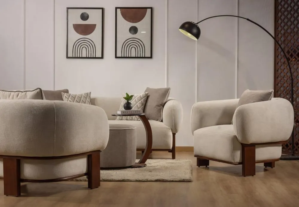 Armchair with Arms from Outar - White - 75x75x75 cm M110453369
