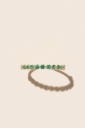 Hot Deal Alert Ava N2 Ring With Emeralds In Yellow Gold