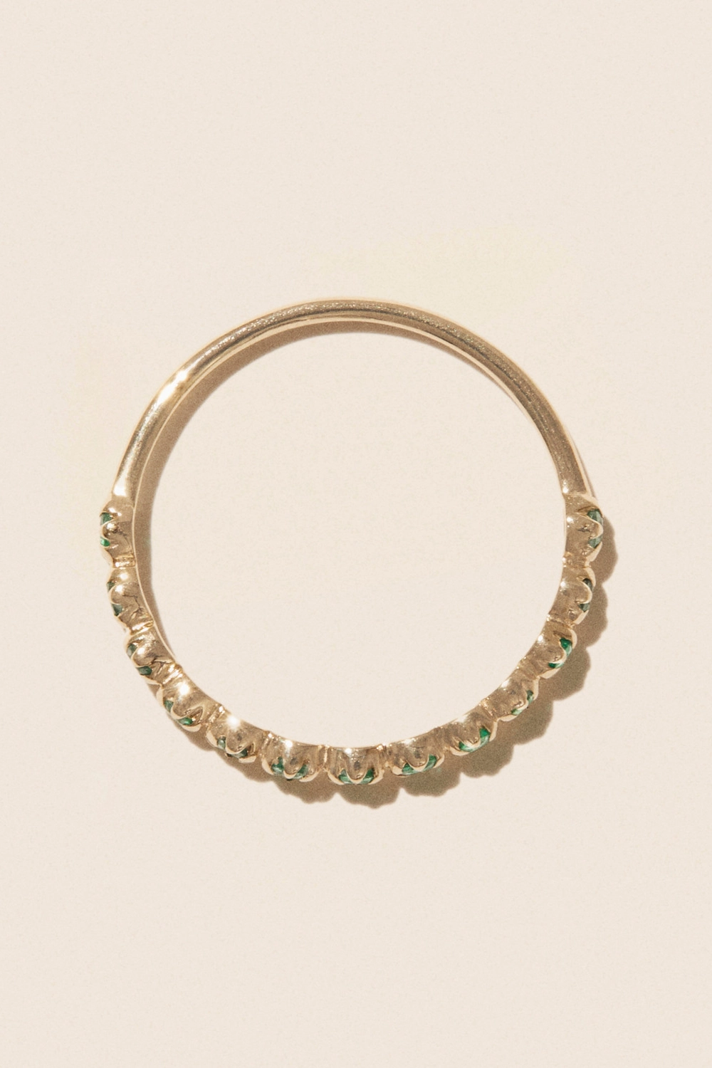 Ava N2 Ring With Emeralds In Yellow Gold Special Deal Frenzy