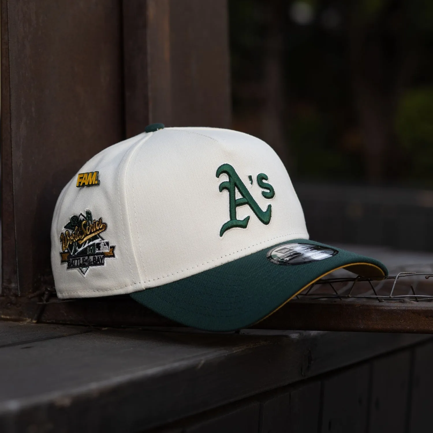 New Era 9Forty A-Frame Oakland Athletics World Series 1989 Two Tone / Yellow Uv Snapback Gift-Worthy Sale Shop & Grab Savings