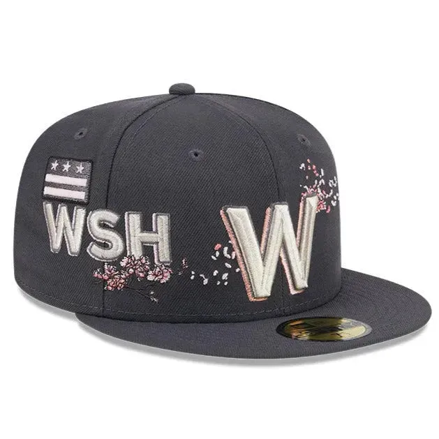 Best Price Online New Era 59Fifty Mlb Washington Nationals Citycon Graphite Grey / Grey Uv Fitted Cap
