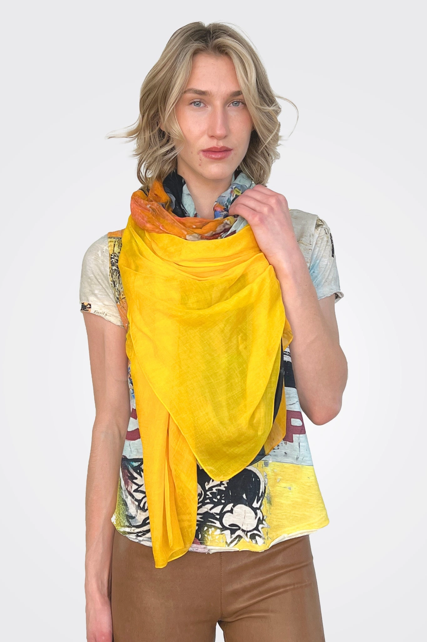 Hot Pick Online Shawl - Pop Art Yellow