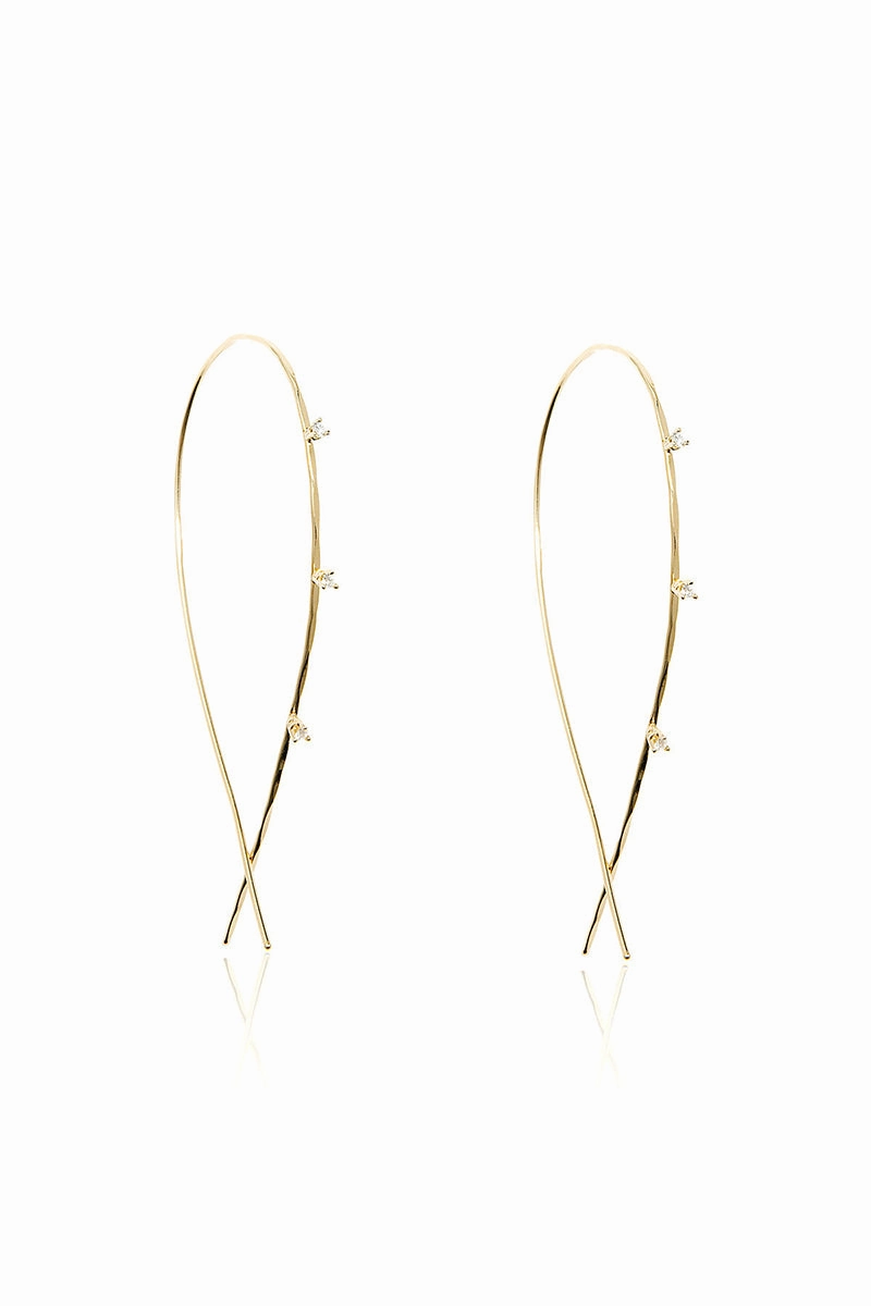 Large Diamond Infinity Hoops In Yellow Gold Shop & Grab Savings