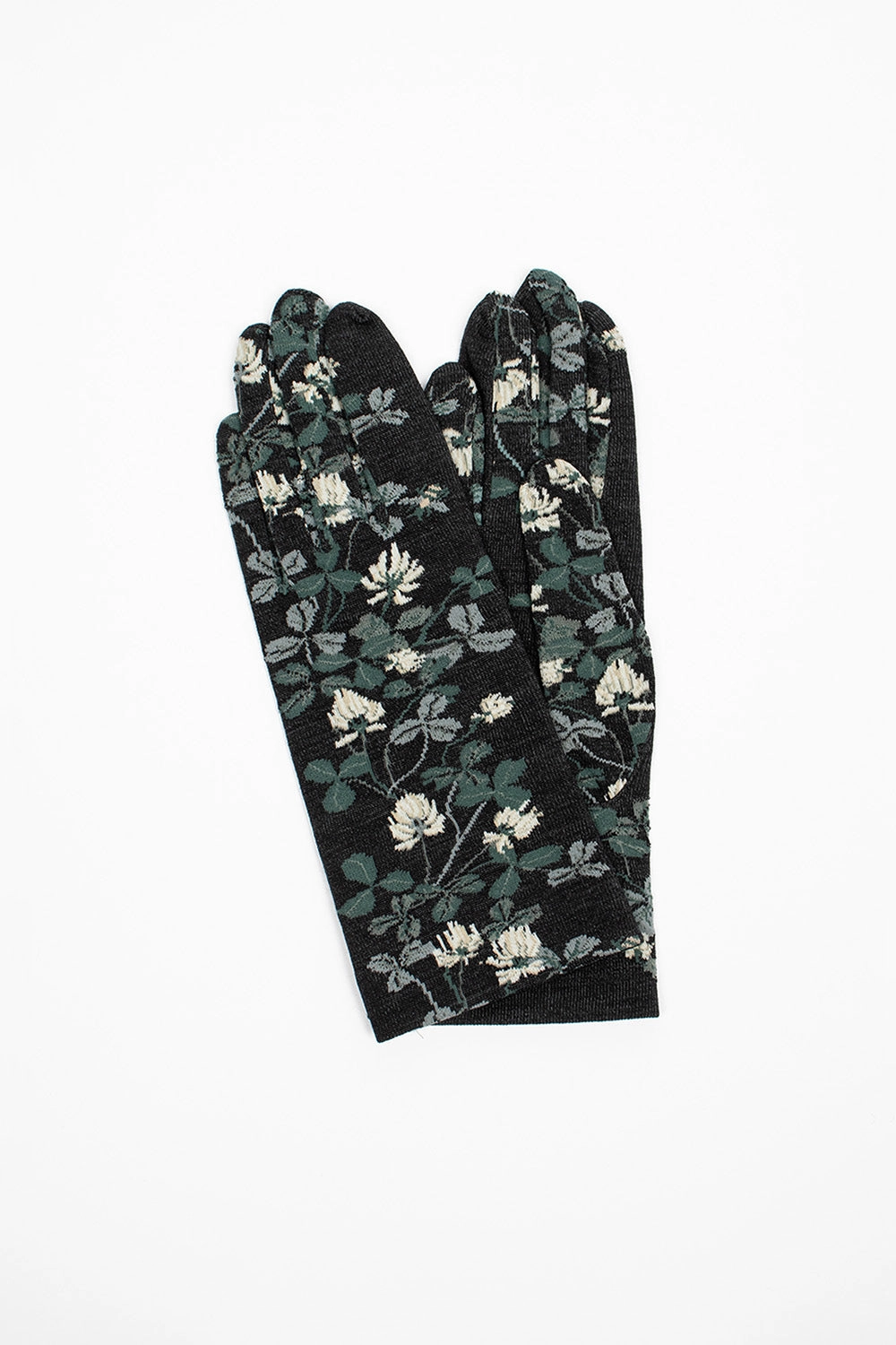 Online Exclusive Steal Ng1-778 Gloves Black Floral