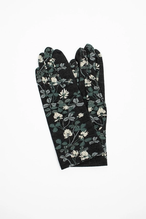 Online Exclusive Steal Ng1-778 Gloves Black Floral