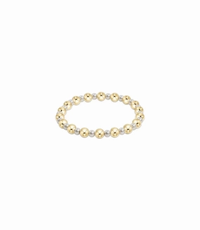 Pearl Grateful Pattern 4Mm Bead Bracelet - 6Mm Gold Shop Hot Deals