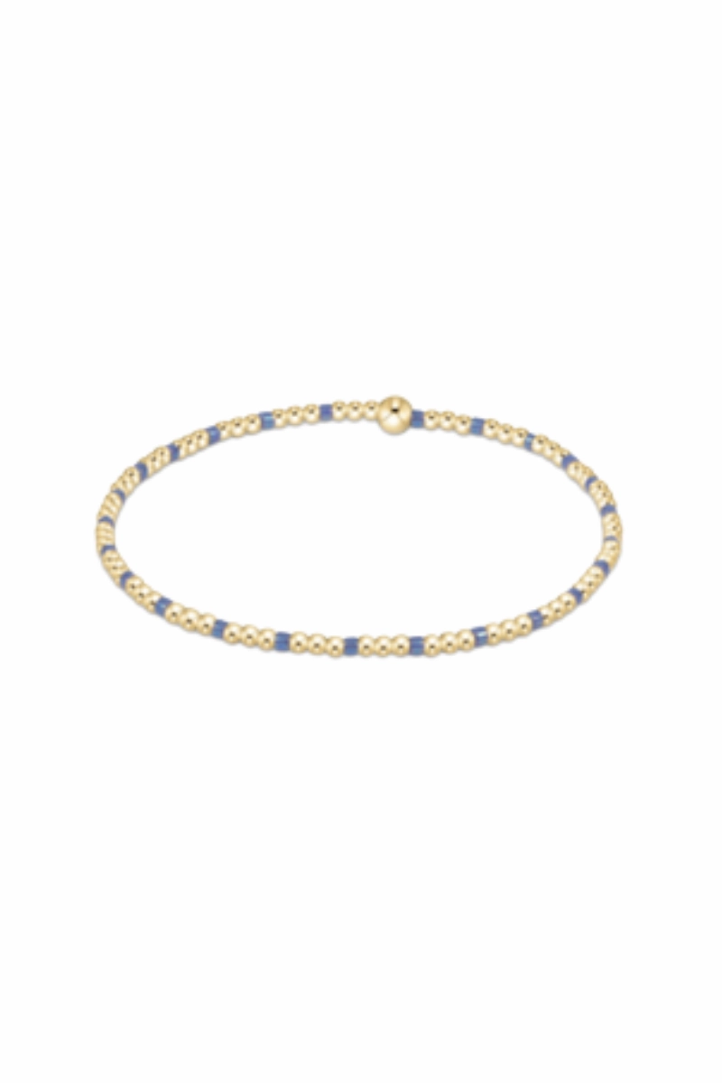 Limited Offer Alert Egirl Hope Sincerity Pattern 2Mm Bead Bracelet - Bright Blue