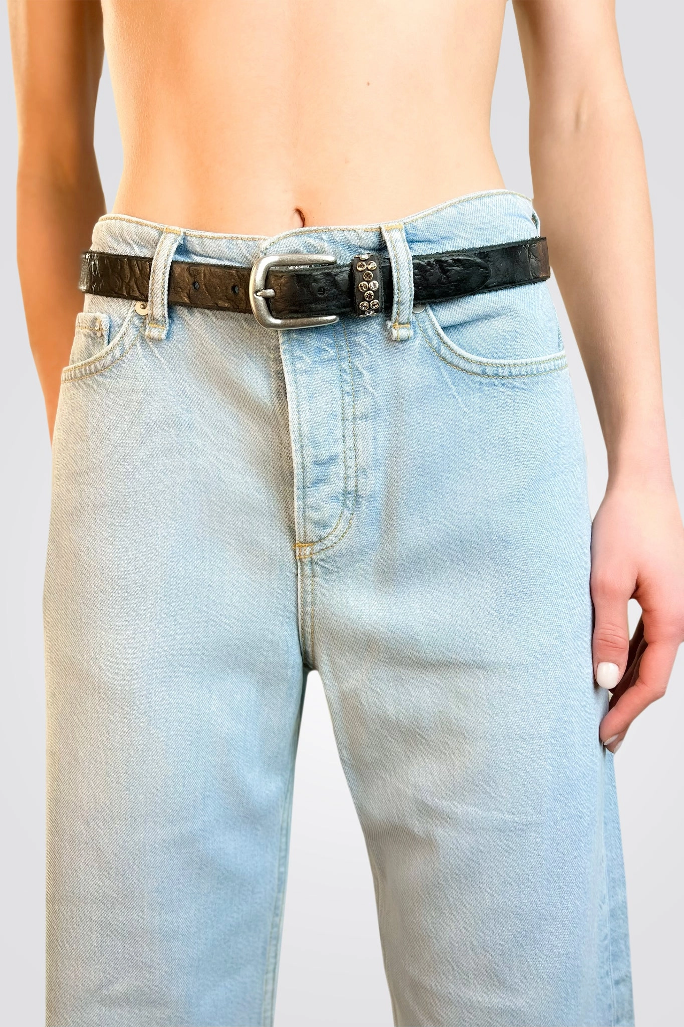 Grab It Fast Daily Deal Frenzy Tia Belt - Black