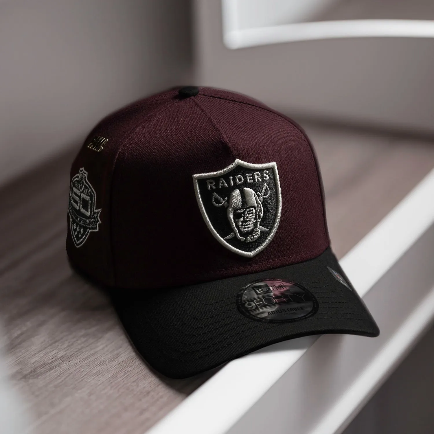 Shop & Save Big Las Vegas Raiders Nfl Maroon Gray Uv / New Era 9Forty A-Frame