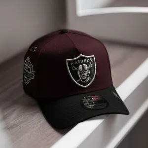 Shop & Save Big Las Vegas Raiders Nfl Maroon Gray Uv / New Era 9Forty A-Frame