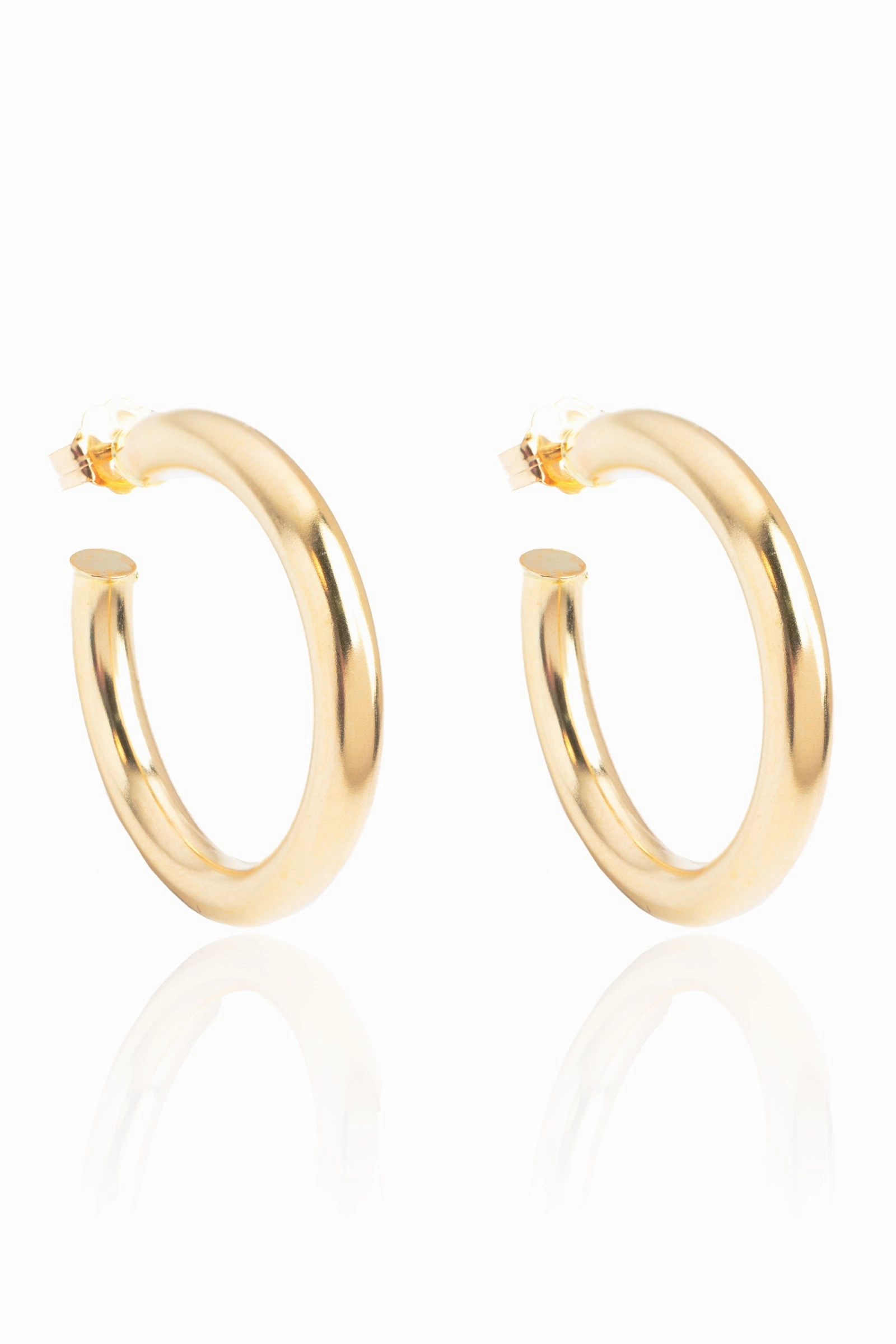 Medium Chunky Hoop Earrings In Yellow Gold Online Exclusive Deal Must-Have Deals